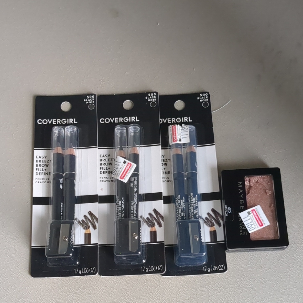 COVERGIRL Easy Breezy Brow Fill & Define Pencil 3-Pack - Black